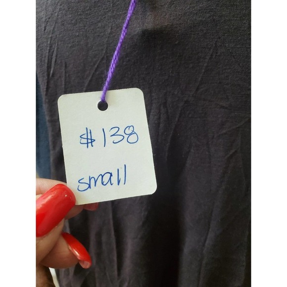 Surrealist Women's Gray Polyester Scoop Neck Sleeveless Knee Length Dress Size 1 - Picture 8 of 10